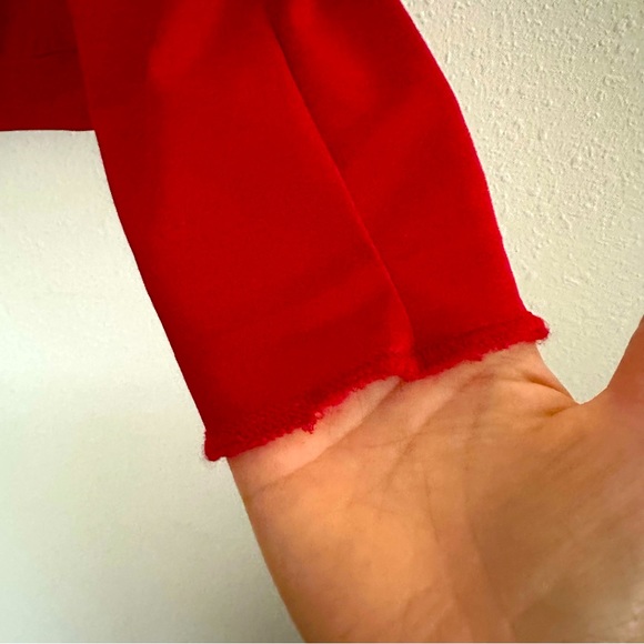 Tahari red top with Japanese style design - Picture 12 of 14